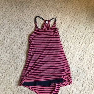 Splendin Pink and Navy Coverup/Mini Dress